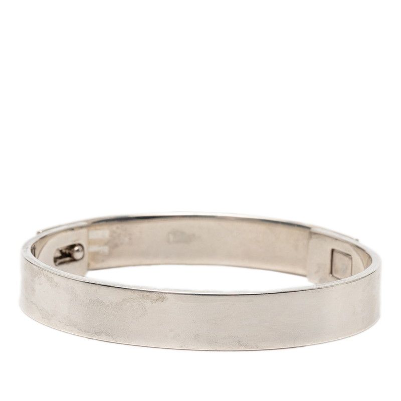 Hermes Collier de Chien PM Bracelet Bangle Silver — view 3