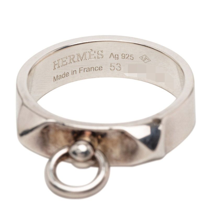 Hermes Collier de Chien Ring 53 Silver — view 5