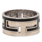 Hermes Mubouche Ring 52 Black Silver — view 4