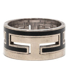 Hermes Mubouche Ring 52 Black Silver — view 2