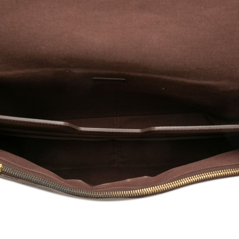 Louis Vuitton Damier Spencer Crossbody Shoulder Bag Brown Leather — view 4