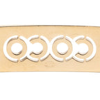 Chanel CC Logo Chain Belt Gold Pink Plated Rhinestone — view 3