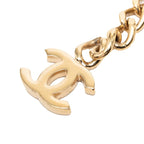 Chanel CC Logo Chain Belt Gold Pink Plated Rhinestone — view 5