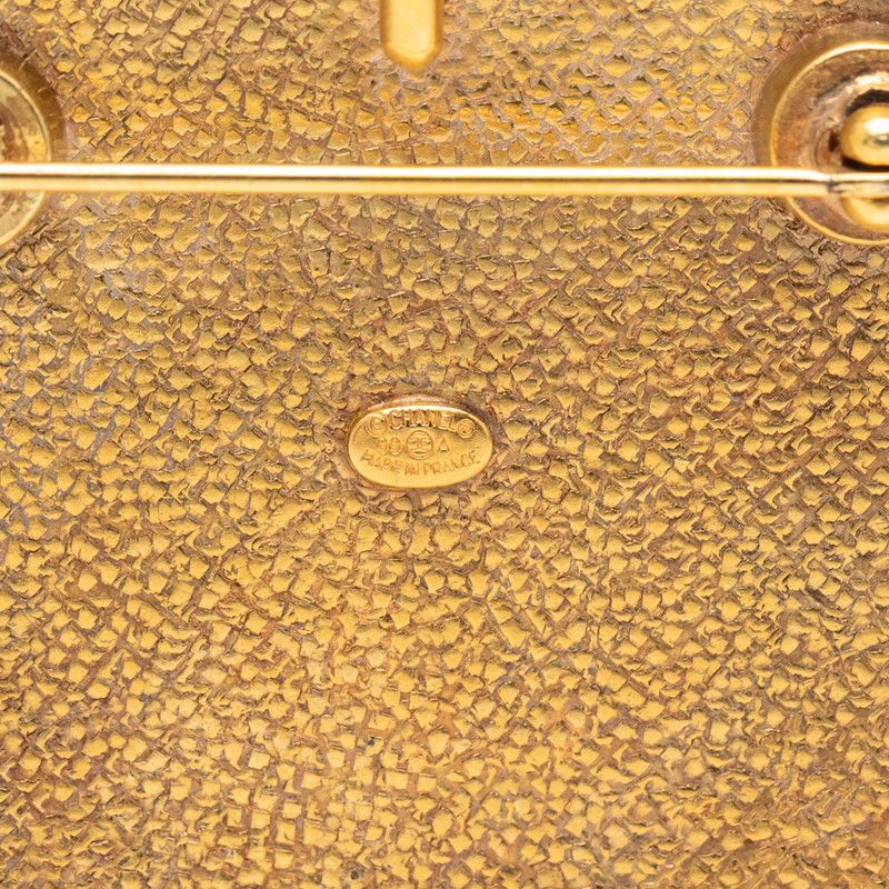 Chanel Logo Brooch Gold Plated — view 3