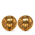 Chanel Round Earrings Gold Plated — view 2