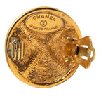 Chanel Round Earrings Gold Plated — view 3