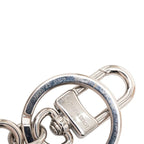 Louis Vuitton Key Holder LV Padlock Key Ring Charm Silver Black Metal — view 3