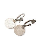 Chanel CC Logo Earrings Silver Metal — view 2