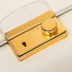 Prada 2-Way Shoulder Bag White Saffiano Leather — view 4