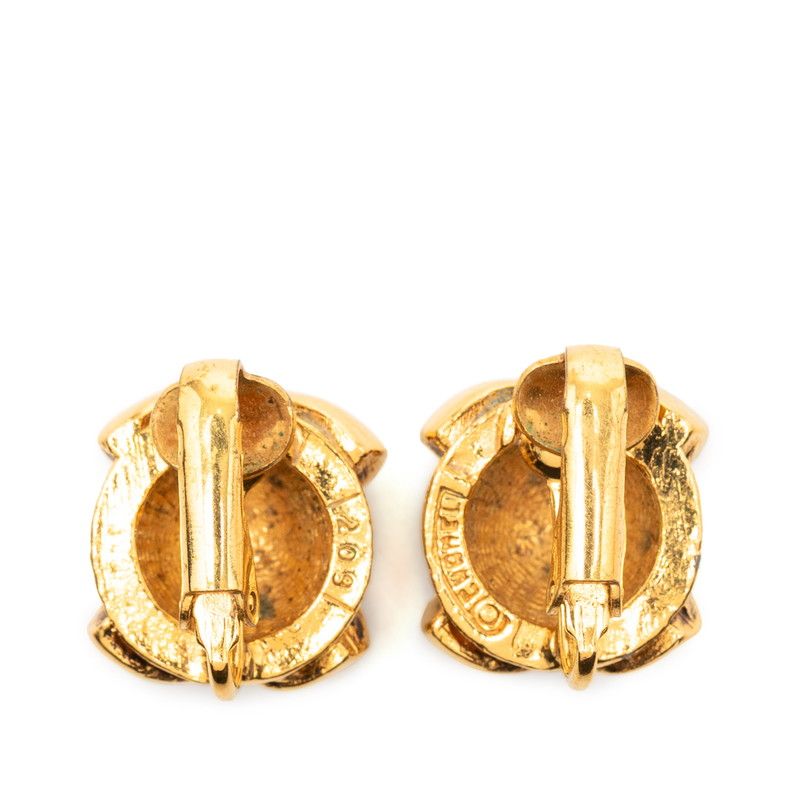 Chanel CC Logo Earrings Gold Plated — view 2
