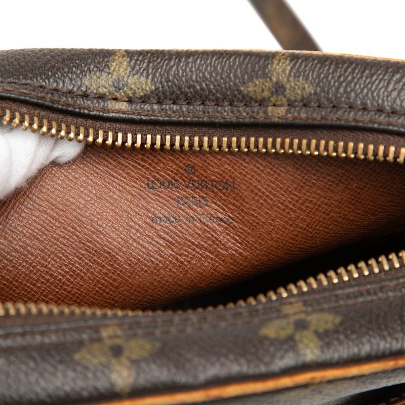 Louis Vuitton Monogram Danube Crossbody Shoulder Bag Brown Leather — view 5