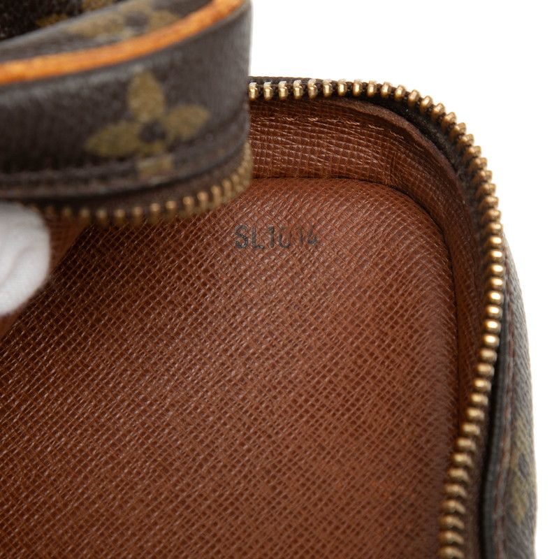 Louis Vuitton Monogram Danube Crossbody Shoulder Bag Brown Leather — view 6