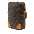 Louis Vuitton Monogram Danube Crossbody Shoulder Bag Brown Leather — view 2