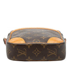 Louis Vuitton Monogram Danube Crossbody Shoulder Bag Brown Leather — view 3