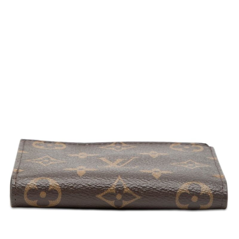 Louis Vuitton Monogram Portefeuille Lisa Bifold Wallet Compact Brown Veil Note — view 3