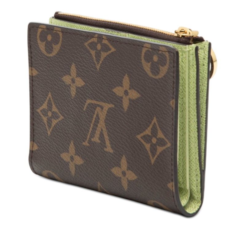 Louis Vuitton Monogram Portefeuille Lisa Bifold Wallet Compact Brown Veil Note — view 2