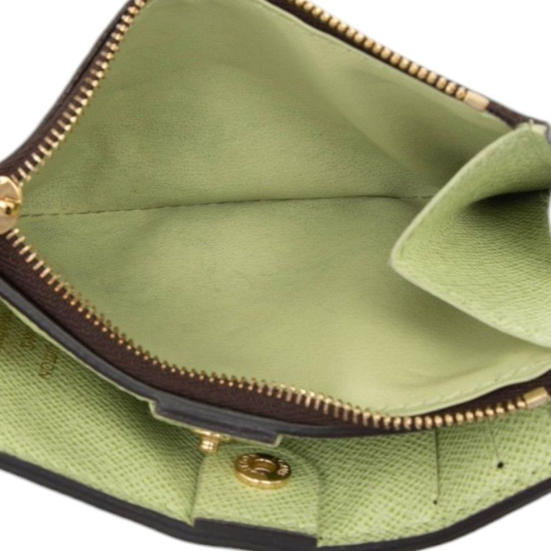 Louis Vuitton Monogram Portefeuille Lisa Bifold Wallet Compact Brown Veil Note — view 4