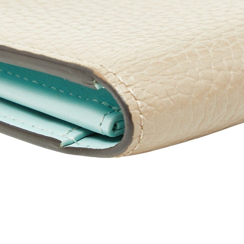 Louis Vuitton Vertical Wallet Beige Taurillon Leather — view 5
