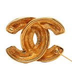 Chanel CC Logo Quilted Brooch Gold Plated — view 3