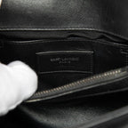 Saint Laurent Carre 2-Way Shoulder Bag Black Leather — view 6