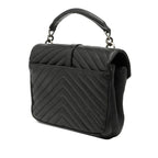 Saint Laurent Carre 2-Way Shoulder Bag Black Leather — view 2