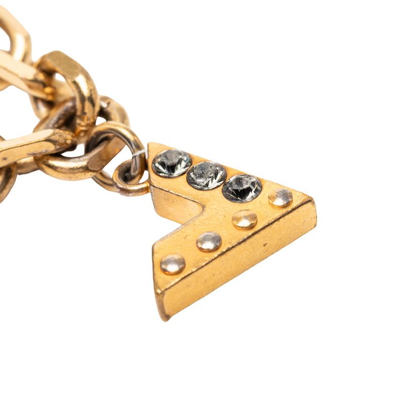 Louis Vuitton Love Letters Bracelet Gold Red Plated Rhinestone — view 6