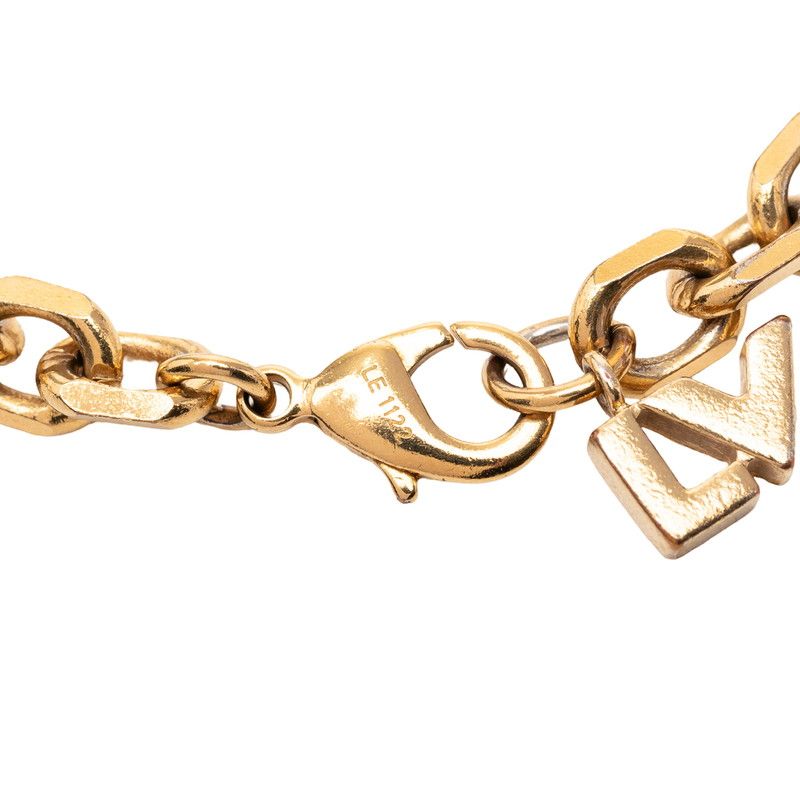 Louis Vuitton Love Letters Bracelet Gold Red Plated Rhinestone — view 7