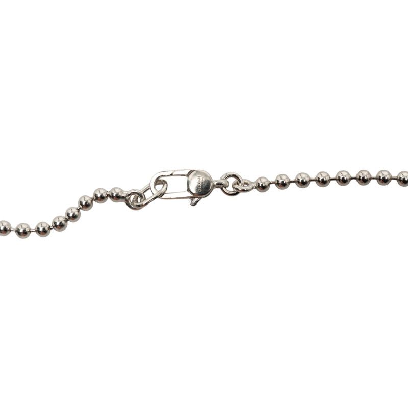 Gucci Heart Necklace Ball Chain Silver — view 4