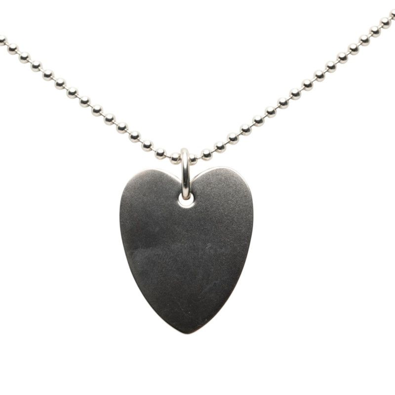 Gucci Heart Necklace Ball Chain Silver — view 2