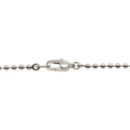 Gucci Heart Necklace Ball Chain Silver — view 3