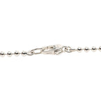 Gucci Heart Necklace Ball Chain Silver — view 5