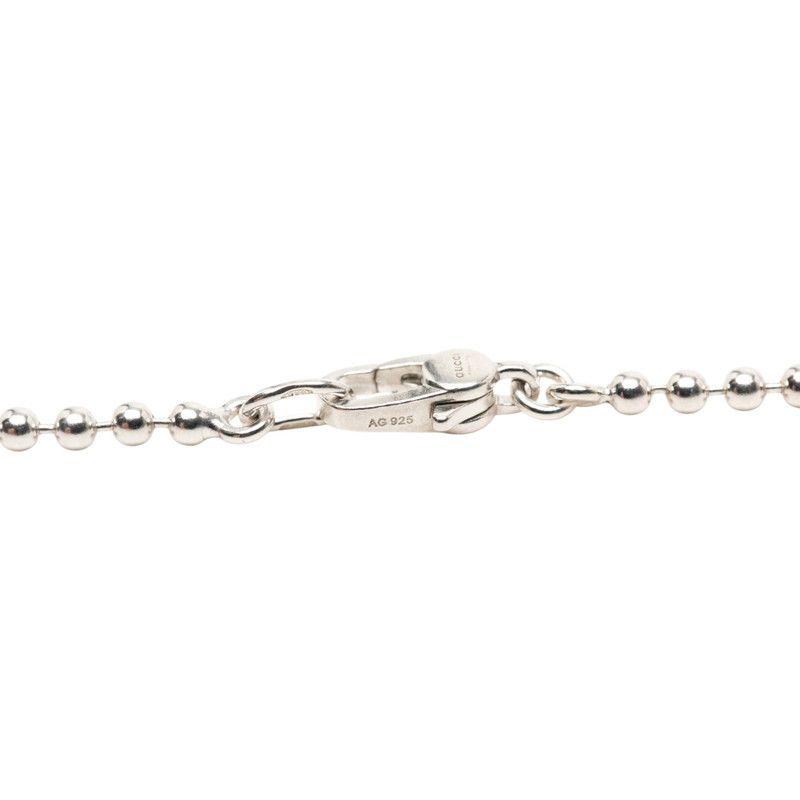 Gucci Heart Necklace Ball Chain Silver — view 5