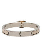 Hermes Mini Click Chaine D'ancre PM Bangle Silver Ivory Gold Metal Enamel — view 3