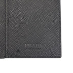 Prada Saffiano Bifold Wallet Black Leather — view 7
