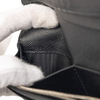 Prada Saffiano Bifold Wallet Black Leather — view 6