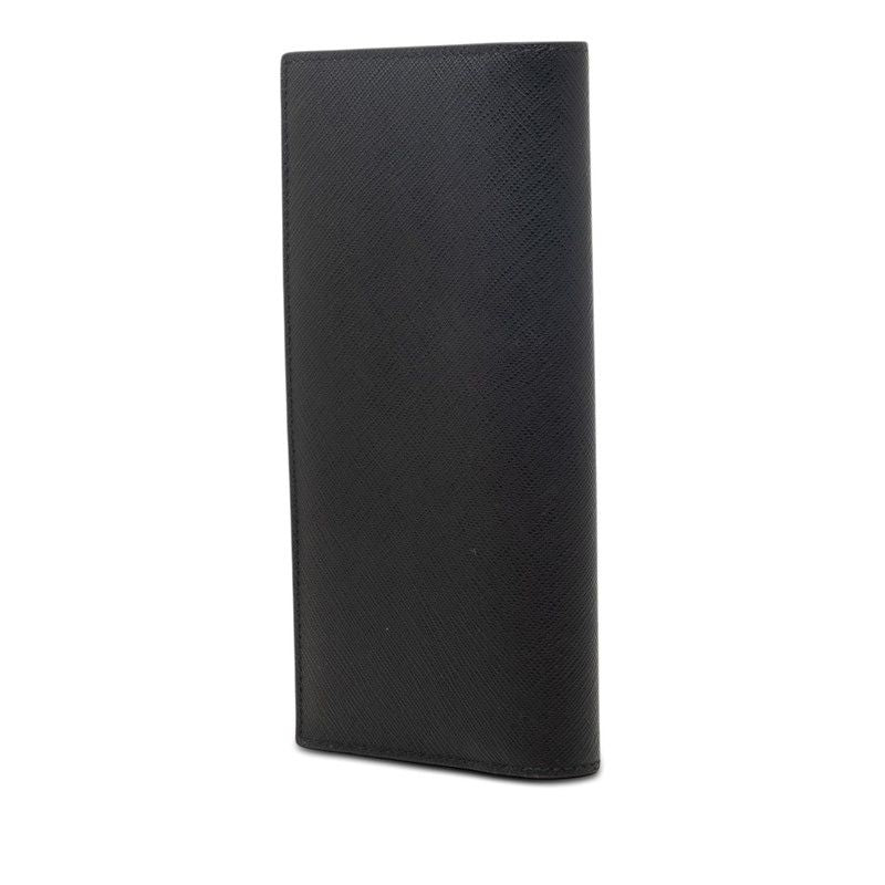 Prada Saffiano Bifold Wallet Black Leather — view 2