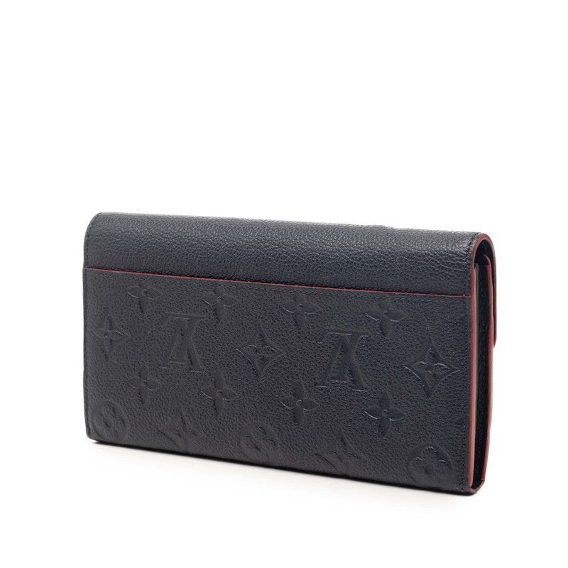 Louis Vuitton Monogram Empreinte Portefeuille Sarah Wallet Mali Null Jou Navy — view 2