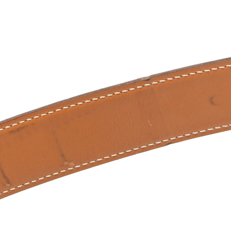 Hermes Plate Belt Black Leather — view 6