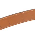 Hermes Plate Belt Black Leather — view 6