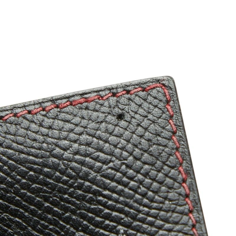 Hermes Agenda Vision Notebook Cover Black Red Courchevel — view 6