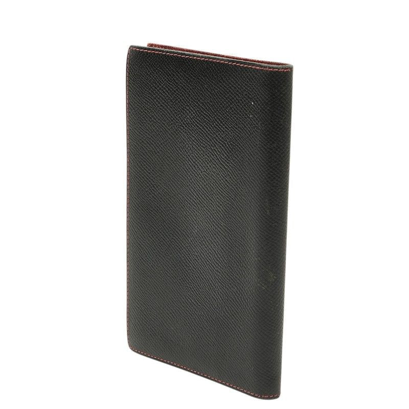 Hermes Agenda Vision Notebook Cover Black Red Courchevel — view 2