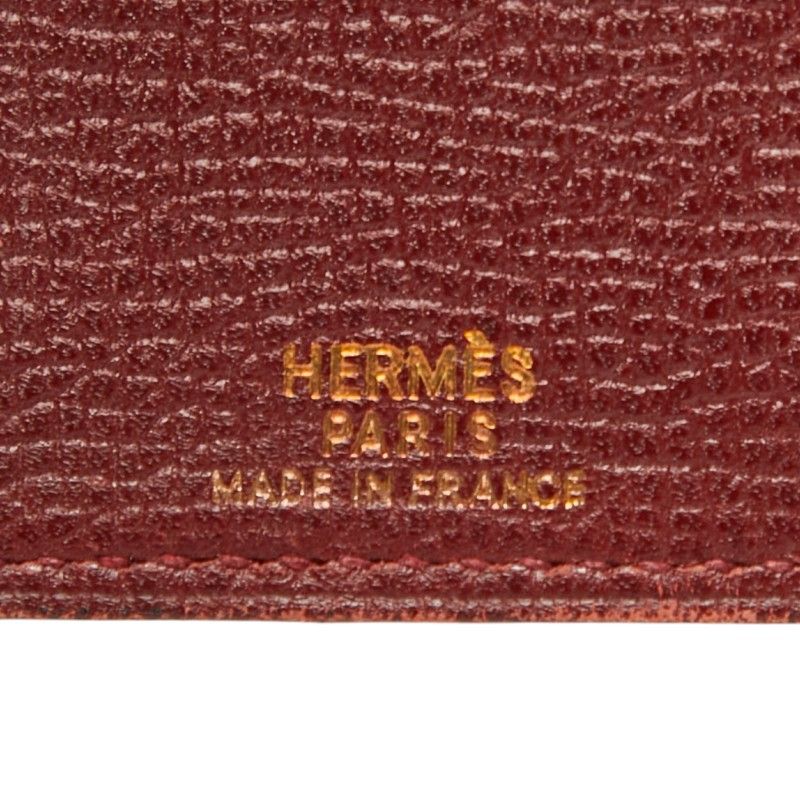 Hermes Agenda Vision Notebook Cover Black Red Courchevel — view 9