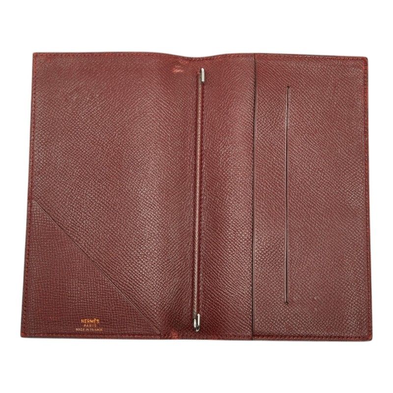 Hermes Agenda Vision Notebook Cover Black Red Courchevel — view 8