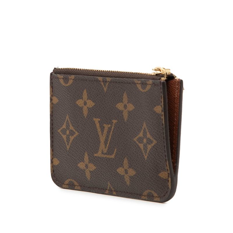Louis Vuitton Card Case Holder Romy Coin Fragment Brown — view 2