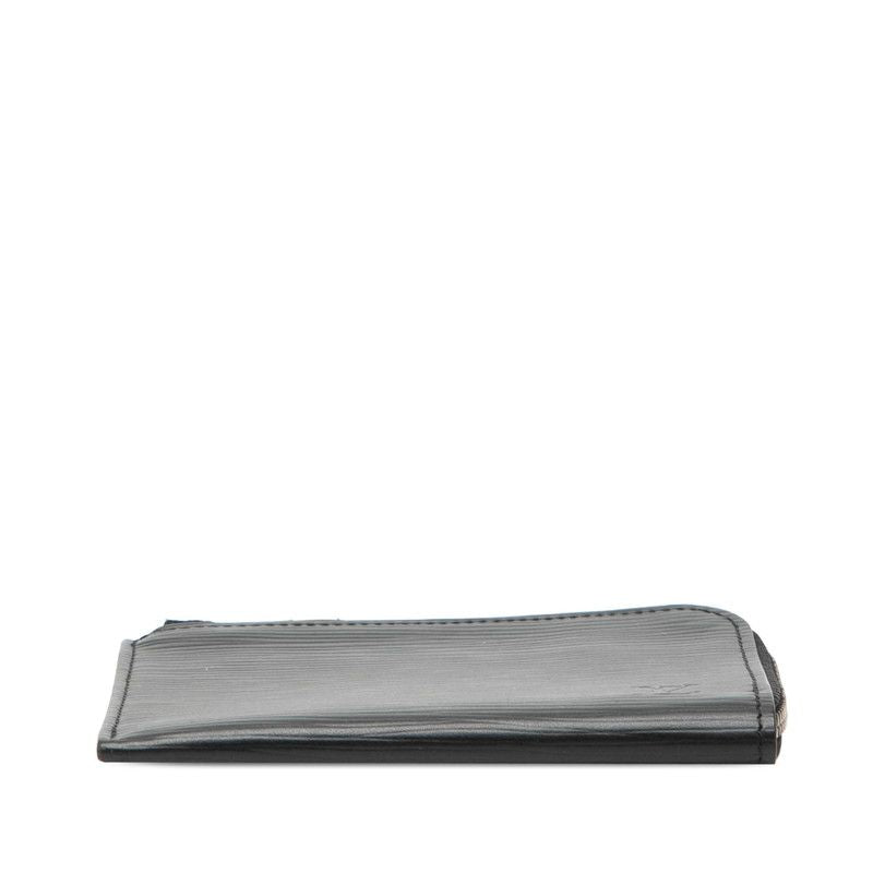 Louis Vuitton Epi Porte-Monnaie NM Coin Purse Black Leather — view 3