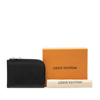 Louis Vuitton Epi Porte-Monnaie NM Coin Purse Black Leather — view 7