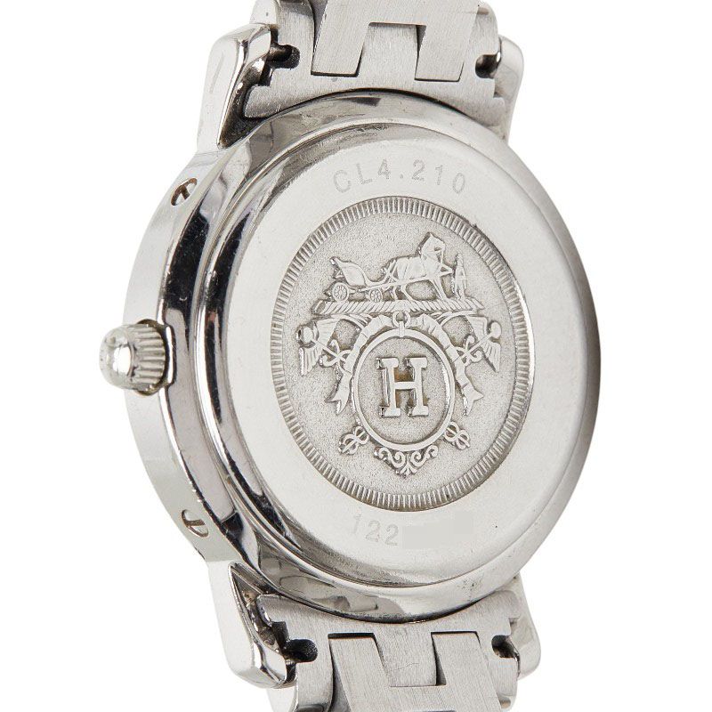 Hermes Clipper Watch Stainless Steel — view 4