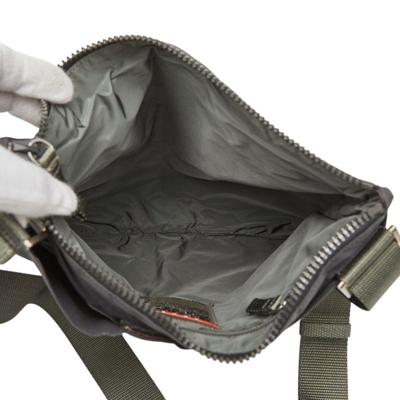 Prada Sports Crossbody Shoulder Bag Gray Nylon — view 8