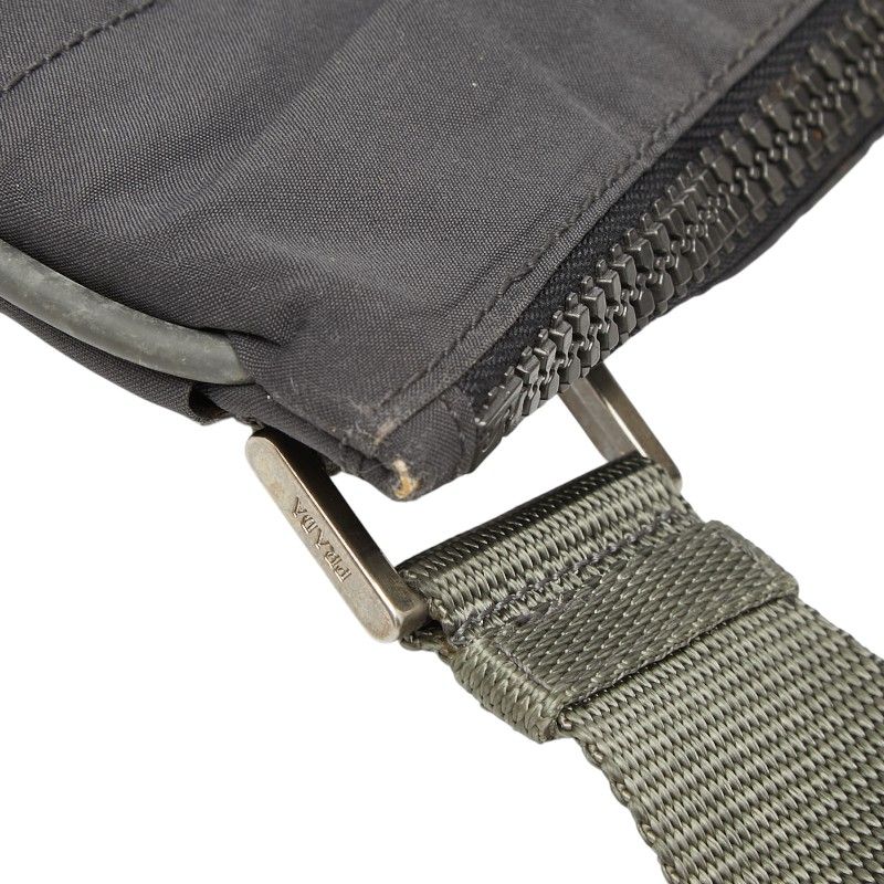 Prada Sports Crossbody Shoulder Bag Gray Nylon — view 6