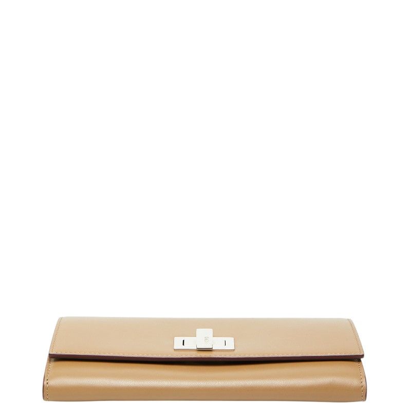 Fendi Peekaboo Wallet Brown Leather — view 3